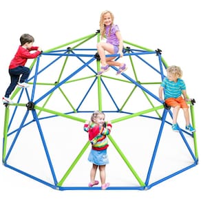 GIKPAL Climbing Dome, Estrutura de Escalada de 3m para Crianças de 3 a 10 anos, Suporta até 454kg, Jungle Gym Antiferrugem, Montagem Fácil,