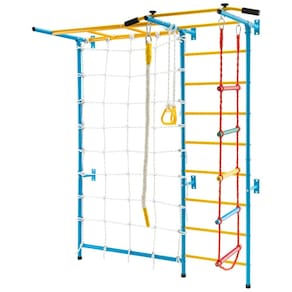 Costzon 7 em 1 Brinquedos de Escalada para Crianças, Ginásio Interno para Exercício, Conjunto de Parede com Escada de Parede, Barra de