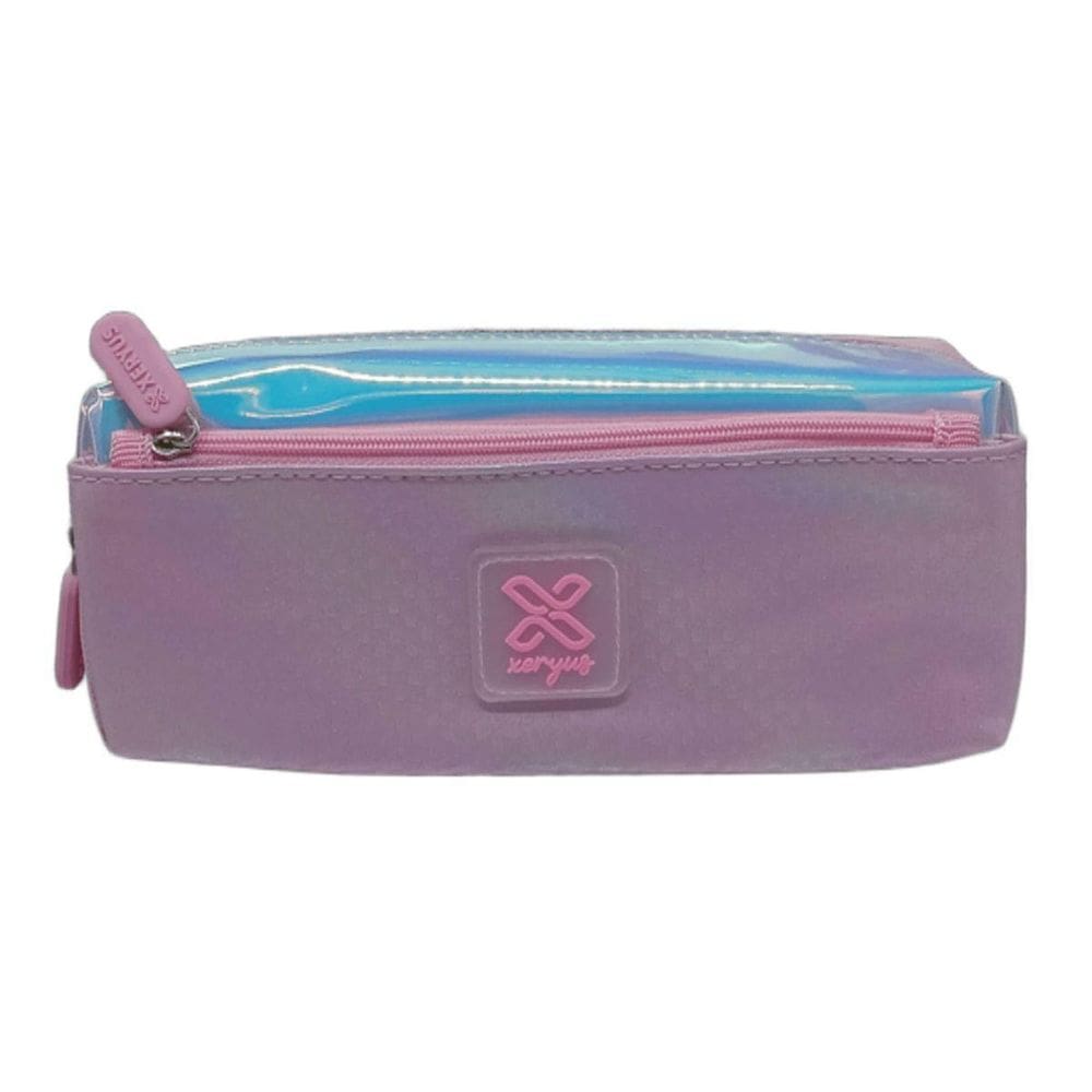 Estojo Duplo Rosa Modelo 8 Juvenil Escolar Feminino Xeryus