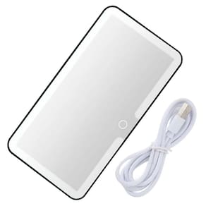 Espelho De Carro Retrovisor Led 3 Cores Quebra Sol Sem Fio Retrovisor