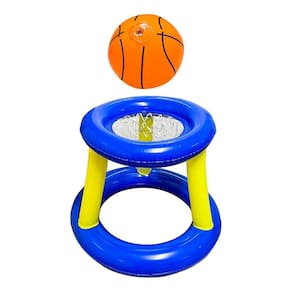 Cesta De Basquete Inflável Para Piscina Infantil Com Bola