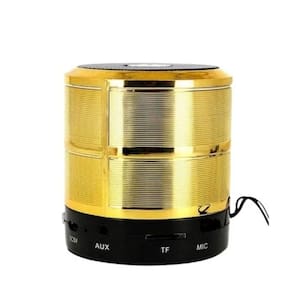 Caixa de Som Bluetooth WS 887 Dourado - Altomex