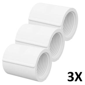 Kit 3 Luva Pvc Roscável 1.1/2 Branca 50Mm Tigre