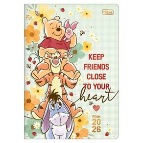 Planner Semanal 2026 Gramp M7 Pooh Keep Friends Tilibra