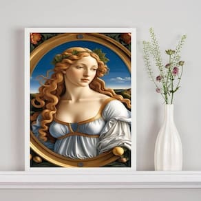 Quadro Decorativo Venus By Botticelli 24X18Cm - Com Vidro