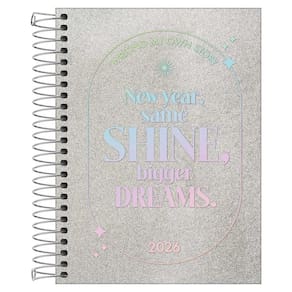 Agenda Diária 2026 Esp M4 Cambridge Shine Prata Tilibra