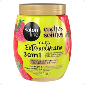 Creme Salon Line Multy Morango E Óleo De Macadâmia 1Kg