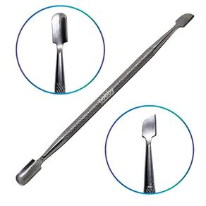 Espátula Unhas Dupla Aço Inox Manicure E Pedicure Ref. 409
