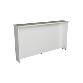 Bancada Ilha Cozinha PH 3069 Évora 200cm Branco/Cinza Argila - Herval