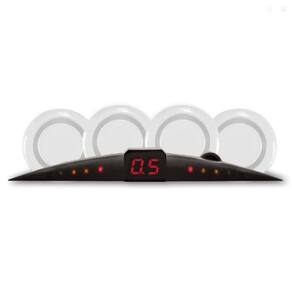 Sensor Estacionamento Ré 4 Sensores Display Positron Preto