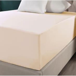 Lençol Com Elástico Queen 40Cm Altura Tecido Palha 260 Fios