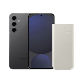 S24 FE (256GB) - Grafite + Bateria Carregador Portátil 2x USB-C, 10000mAh, Super Rápida 25W