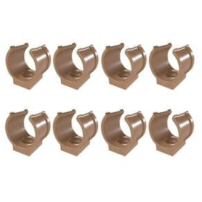 Kit 8 Abraçadeira Impacto Cano 20Mm 1/2`` Marrom Estrela