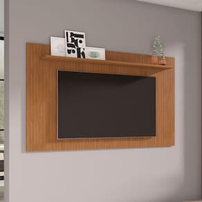 Painel Para 65 Polegadas Siena Frisado 1,80 Baixo Cedro