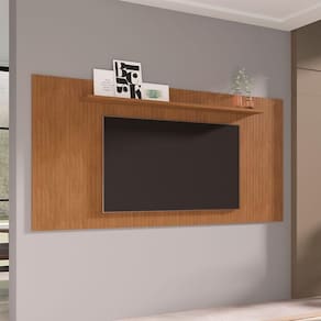 Painel Para 65 Polegadas Siena Frisado 2,20 Baixo Cedro
