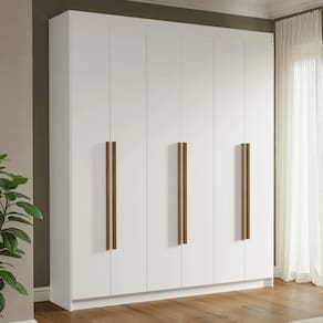 Guarda-roupa Casal 6 Portas Batentes Venus Madesa