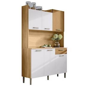 Kit Cozinha 6p 2g 122 Cm Genova Freijo Supremo Cp Ro