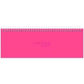 Planner Horizontal 290X110Mm 52Fls Lumi Smart Neon Rosa Kit