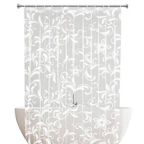 1 Cortina Box Banheiro Pvc Estampada Antimofo Ilhós M2 2,00M