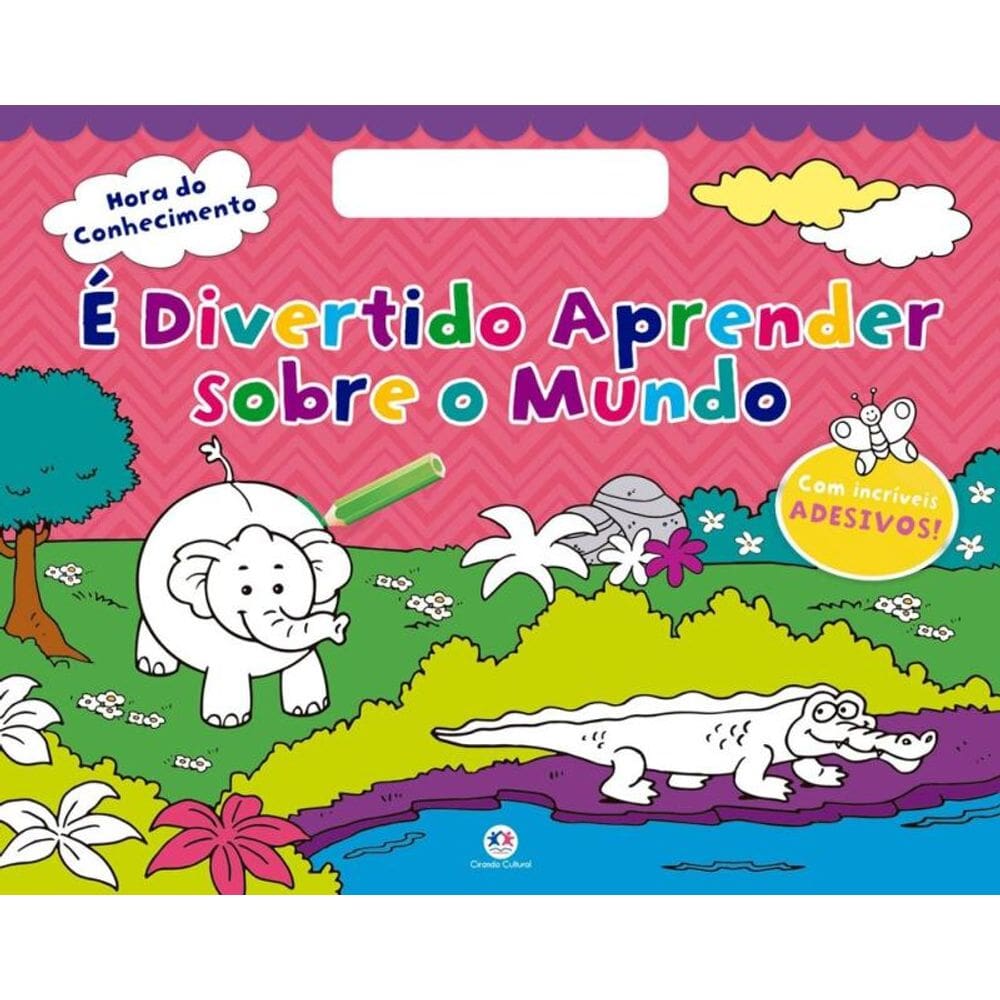 É divertido aprender sobre o mundo: Com adesivos incríveis