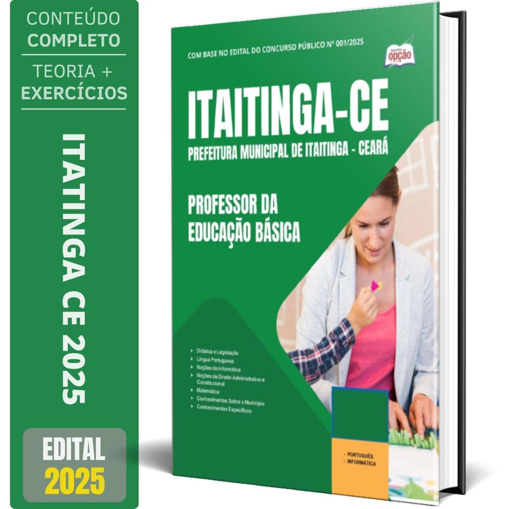 Apostila Prefeitura Itaitinga Ce 2025 Professor Da Educação