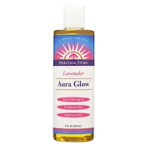 Perfume de lavanda Aura Glow 8 oz da Heritage Store (pacote com 6)