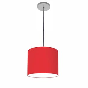 Lustre Luminária Pendente Vivare Free Lux PE-4105CZ Cúpula em Tecido 20x22cm
