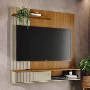 Painel para TV Até 65 Polegadas Bronco 1 Porta Cumaru/Opala - Pnr Móveis