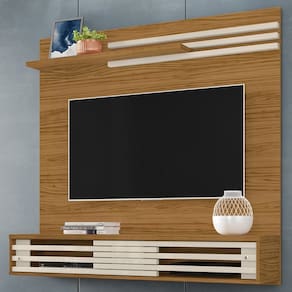 Painel para TV Até 55 Polegadas Stock 2 Portas Sublime Naturalle/Off White - Pnr Móveis