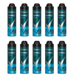 Kit 10 Desodorante Rexona Men Xtracool Aerosol Antitranspirante 48h 150ml