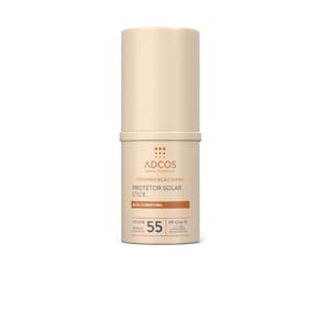 Protetor Solar Adcos Stick Alta Cobertura FPS 55 Beige 17g