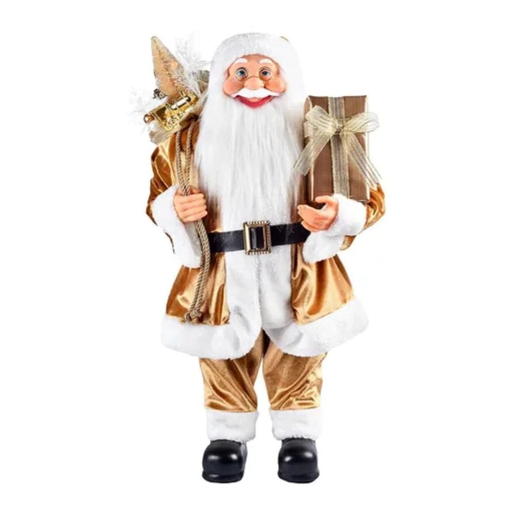 Adorno Papai Noel 40Cm Dourado - Grillo