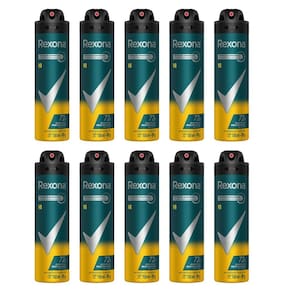 Kit 10 Desodorante Rexona Men V8 Aerosol Antitranspirante 48h 150ml