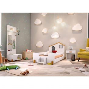 Cama Belíssima Com Colchão Solteiro – Para Crianças | Mdf Reforçado Com Acabamento Adesivado