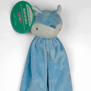 Naninha Bouton Com Prendedor De Chupeta E Pelucia Raposa Azul