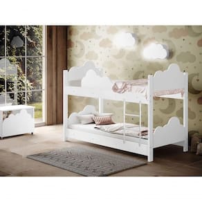 Beliche Infantil Marina Com Escada E Proteção Lateral – Em Mdf