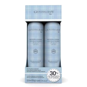 Kit Desodorante Giovanna Baby Blue Aerossol 30% de Desconto na Segunda Unidade 150ml cada