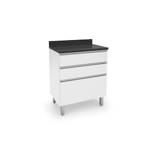 Gabinete 2 Gavetas 1 Gavetão 70cm Top Class