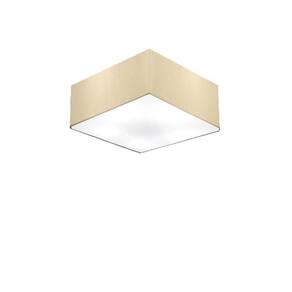 Plafon Quadrado Md-3000 Cúpula em Tecido 12/25x25cm Algodão Crú - Bivolt