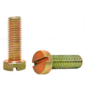 Parafuso Rosca Maquina Cabeça Cilíndrica C/ Fenda M6 x 12 MA Ferro Bicrom.
