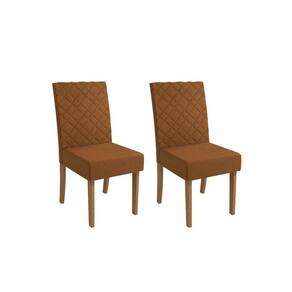 Kit 2 Cadeiras Sala Jantar Verbena 2CAD133 Madeirado 2 Un Canela/Boucle Terracota - Kappesberg