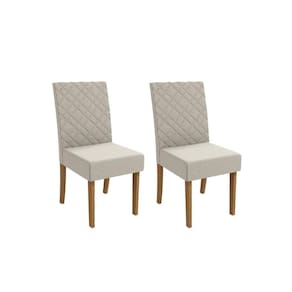 Kit 2 Cadeiras Sala Jantar Verbena 2CAD133 Madeirado 2 Un Canela/Linho Bege Caqui - Kappesberg