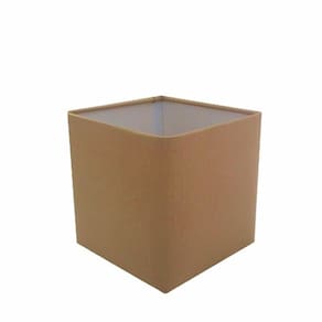 Cúpula em Tecido Quadrada Abajur Luminária Cp-4224 16/16x16cm Palha