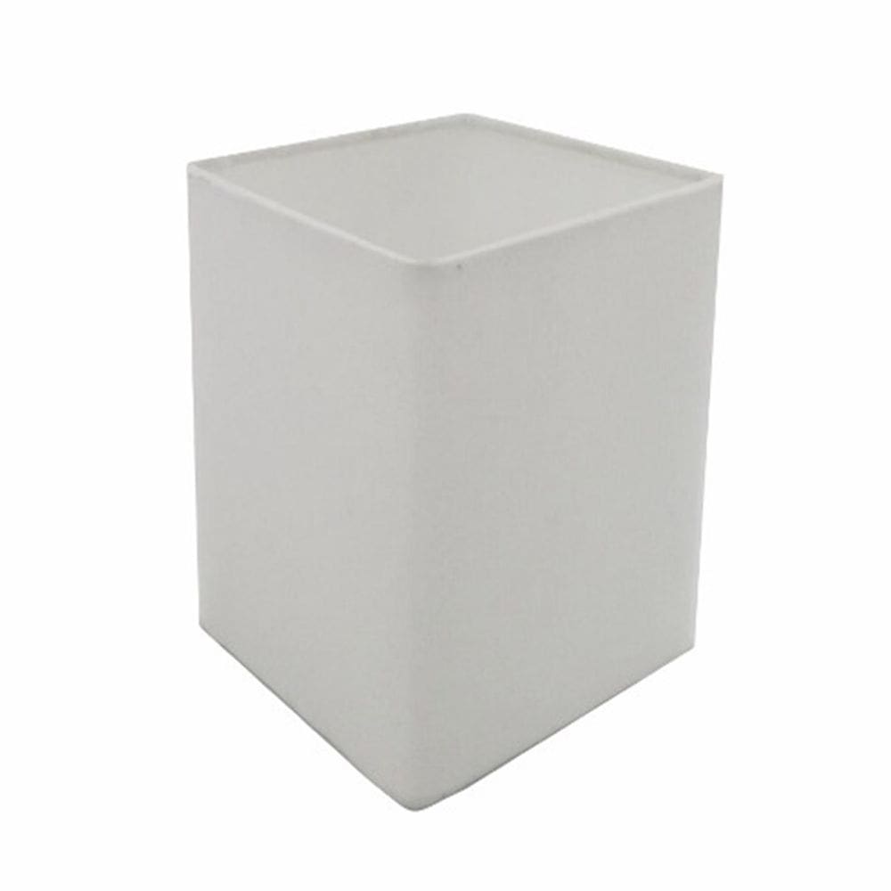 Cúpula em Tecido Quadrada Abajur Luminária Cp-4007 25/16x16cm Branco