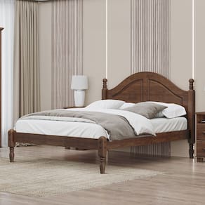 Cama Casal 1,40 Linha Ouro Madeira Maciça 2257WN Café Finestra