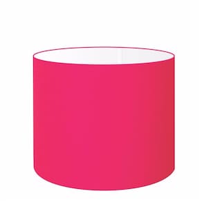 Cúpula em Tecido Cilindrica Abajur Luminária Cp-4099 40x25cm Rosa Pink