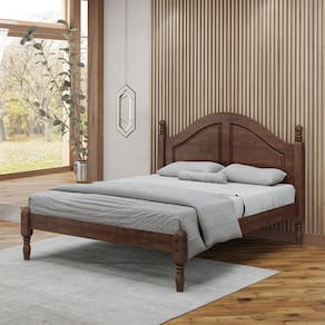Cama Casal Queen 1,60 Linha Ouro Madeira Maciça 2258WN Café Finestra