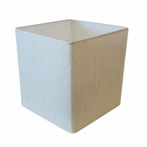 Cúpula em Tecido Quadrada Abajur Luminária Cp-25/25x25cm Linho Bege