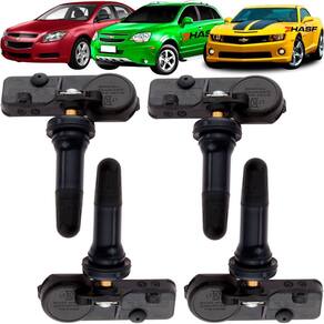 Kit 4 Jogo Sensor Tpms Pressão Pneu Gm Captiva Camaro Malibu