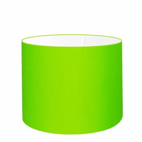 Cúpula em Tecido Cilindrica Abajur Luminária Cp-4099 40x25cm Verde Limão